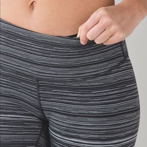 Lululemon Cyber Stripe Wunder Under Pants Legging